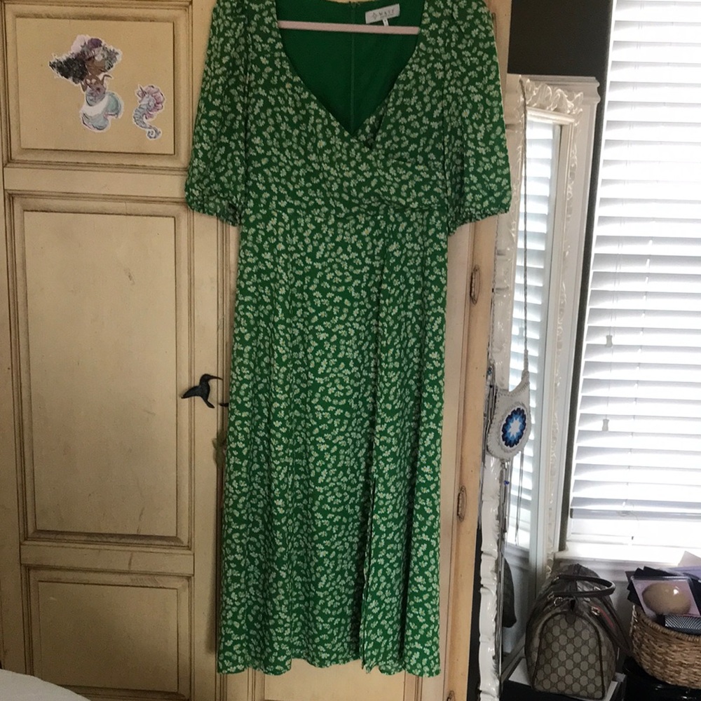 Wayf milkmaid midi dress size M